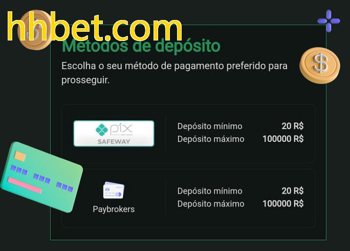 O cassino hhbet.combet oferece uma grande variedade de métodos de pagamento